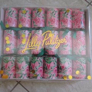 Lilly Pulitzer Pink and Green Party Poppers